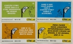 Série completa com 4 cartões telefônicos Telefone Público, ano 2003, CTBC, raro.