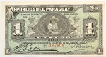 Numismática, Paraguai. Cédula de 1 Peso Fuerte 1903 P-106b(2) XF