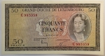 Numismática, Luxemburgo. Cédula de 50 Francos 1961 P-51a FE