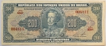 Numismática, Brasil. Cédula de 200 Cruzeiros 1959 P-154c / C-040