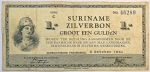 Numismática, Suriname. Cédula de 1 Gulden 1940 P-105a