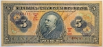 Numismática, Brasil. Cédula de 5 Mil Réis 1936 P-29b / R-100b MBC / Sob