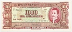 Numismática, Bolívia. Cédula de 1000 Bolivianos P-149 FE