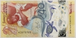 Numismática, East Caribbean. Cédula de 2 Dólares P-60 FE