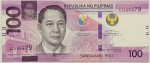 Numismática, Filipinas. Cédula de 100 Piso P-208 MBC
