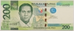 Numismática, Filipinas. Cédula de 200 Piso P-209 FE