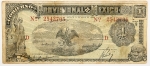 Numismática, México Provisional. Cédula de 1 Peso