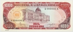 Numismática, República Dominicana. Cédula de 1000 Pesos P-124 FE Specimen