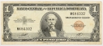 Numismática, República Dominicana. Cédula de 1 Pesos P-60 MBC