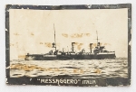 Colecionismo - Figurinha de Cigarro - Série Navios de Guerra (Antiga) - Italia - `Messagero`   - Cia Manufactura de Fumos - Rua Gonçalves Dias 40 - RJ 