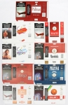 Colecionismo - Set de 9 maços de Cigarros (Novos) da extinta fábrica de Cigarros CIBRASA - Marcas:  Frevo V / Frevo Az/ Haiti / Macedônia / Pulman Az / Pulman V/ Amigo / Super Finos / Olé