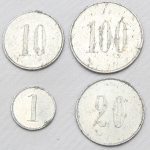 Colecionismo - Fichas da Loteria Federal - Extracções Diárias - Importantes Planos - 1 , 10, 20 e 100 - 22mm, 31mm, 34mm e 38mm