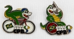Colecionismo - Dois Pins do Comitê Paraolímpico Brasileiro - Olimpiadas de Atenas 2004