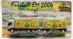 Modelismo. Magnífico exemplar de caminhão. Origem alemã. Grande riqueza de detalhes promocionais, não se encontram à venda, tornando-se assim muito raros com alta procura no Brasil e cotação elevada internacionalmente. Escala 1:87. H.O. Oportunidade.