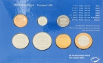 Numismática, Holanda. Set 1996. Flor de cunho.