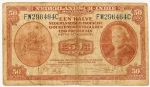 Numismática, Índias Holandesas. 50 Cent.
