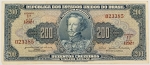 Numismática, Brasil. 200 Cruzeiros. C042.