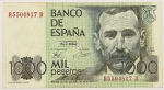 Numismática, Espanha. 1000 Pesetas 1979.