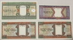Numismática, Mauritânia. Lote com 3 peças. Flor de estampa. Mesma série.