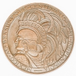 Numismática, Brasil/México. Medalha centenário 1922. 50mm. 52g.