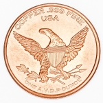 Numismática, EUA. Onça de cobre.