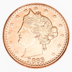 Numismática, EUA. Onça de cobre.