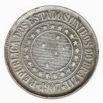 Numismática, Brasil. 40 Réis. Bronze. 1907.