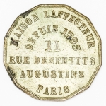 Ficha rara anti-syphilitique. Paris. 25mm.