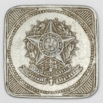 Ficha linda. Coletoria Federal. Juiz de Fora. 41x41mm.