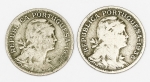 Numismática, Portugal. Raríssimo. 50 Centavos 1935. Lote com 2 peças.