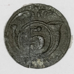 Tinnie. 5º Exército Napoleônico. França-Rússia. Partida com reforço para documentos. Alta cotação.