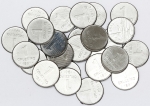 Numismática, Brasil. Lote com 25 peças. V344. Retiradas do sachê.