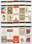 Filuminismo. Provas de cartelas de fósforos com marcas variadas de cigarros. 10 peças. Indústria fumageira. Raríssimas e muito antigas.