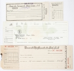 Cheques antigos. Peças curiosas, atualmente com crescente procura por numismatas e colecionadores em geral. Lote com 3 peças variadas.