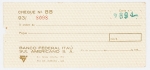 Cheque. Antiga peça financeira com crescente procura no mercado numismático e por colecionadores em geral.