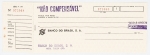 Cheque. Antiga peça financeira com crescente procura no mercado numismático e por colecionadores em geral.