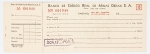 Cheque. Antiga peça financeira com crescente procura no mercado numismático e por colecionadores em geral.
