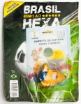 Brasil. Copa do Mundo. Edição 2014. Enfeite para antena de carros. Rumo ao Hexa. Tabela etc.