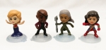 Kit bonecos marvel MC Donald`s princess carol, nick fury, miss marvel e Kree supremor Da benn