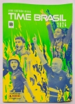 Álbum de figurinhas Time Brasil 2024. Olimpíadas. Poucas figurinhas coladas. Com algumas figurinhas extras repetidas.