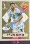 LIONEL MESSI OURO (Gold) - EXTRA LEGEND (Argentina) - Figurinha Original - Não deixe de ter as Figurinhas mais raras DO ÁLBUM DA COPA DO MUNDO QATAR 2022 - PANINI - Valor de mercado acima de R$ 800.00