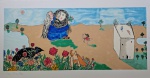 Cícero Dias, Composição, gravura 64/200, 45x90cm, sem moldura