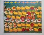 Antonio Poteiro, Retirantes, gravura, tiragem 68/100, 70x85cm, sem moldura. Edição Autorizada pelo filho do artista Sr. Valdir Batista de Sousa e impressa pela Arte Prints