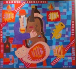 Asfaduroff Nibbes, Composição Musical, óleo sobre tela, 89x100cm, sem moldura