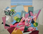 Henri Carriéres, Natureza Morta, óleo sobre tela, 50x40cm, sem moldura