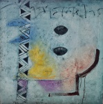 Elon Brasil, Artezanal Suruí, óleo sobre tela, 120x120cm, sem moldura
