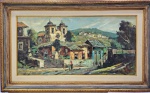 Durval Pereira, Paisagem, óleo sobre tela, 60x120cm, com moldura