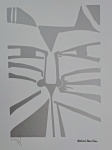 Aldemir Martins, Gato Prateado, gravura, tiragem 9/100, Edição Póstuma, 50x35cm, sem moldura