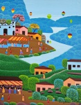 Robson Barros, Paisagem, acrílico sobre tela, 50x40cm, sem moldura