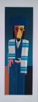 Inos Corradin, Rabino, gravura 96/100, 100x36cm, Edição Póstuma, sem moldura